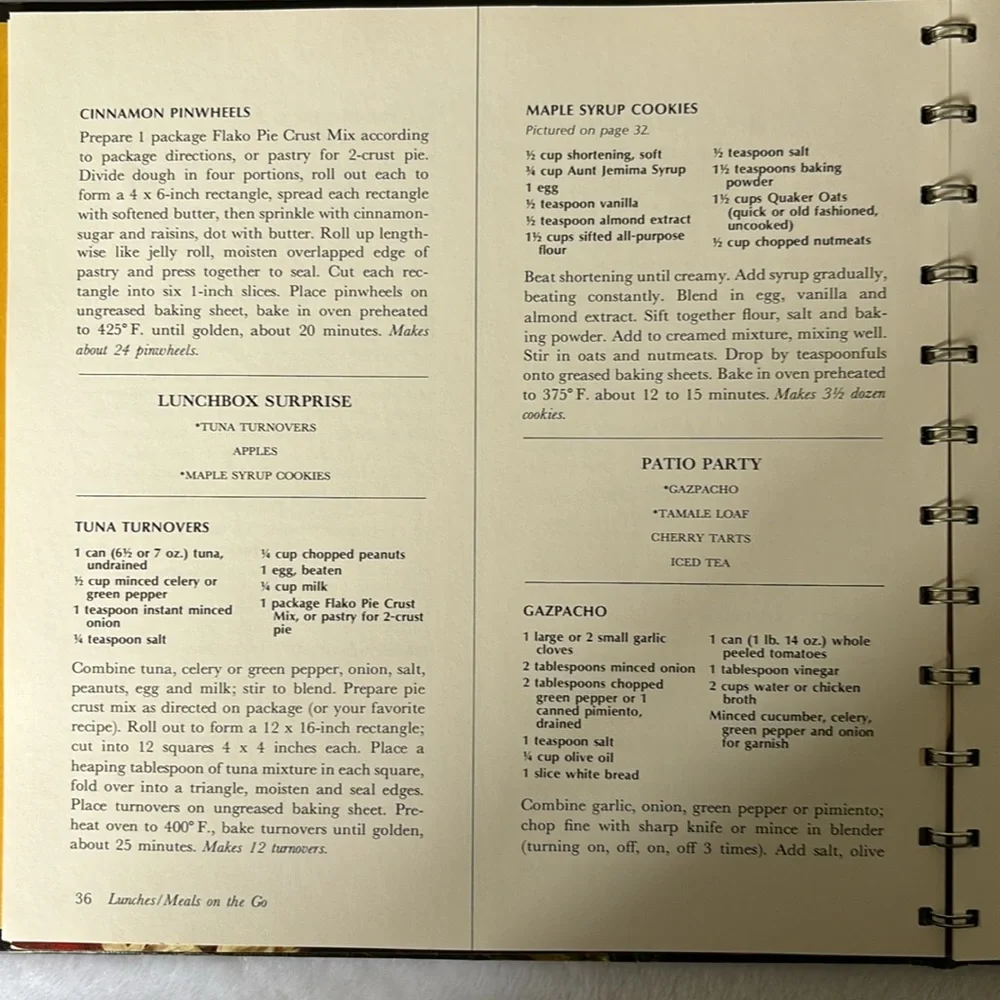 Vintage Aunt Jemima Cook Book - Morning to Midnight, collectible old recipes - Picture 13 of 16